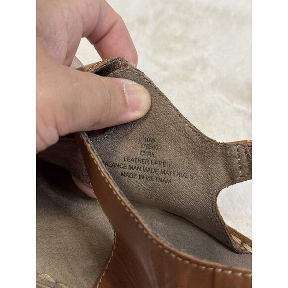 NATURALIZER Brown Leather Strappy Sandals Lot Of 2 Comfort Summer Size 10 READ - Picture 3 of 16